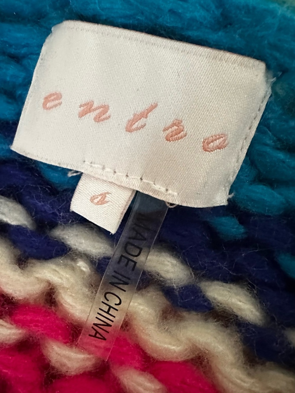 Chunky knit colorful sweater - Picture 8 of 16